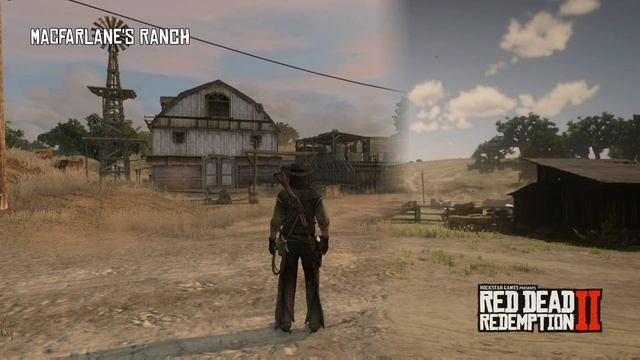 Red Dead Redemption 2 Map Comparison | Hennigan's Stead смотреть онлайн