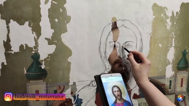 Сложная реставрация большой иконы "Спас на престоле". Я чуть все не бросила! смотреть онлайн