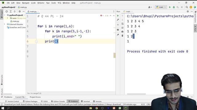 Star Patterns Python Program #12 | Star Patterns python playlist