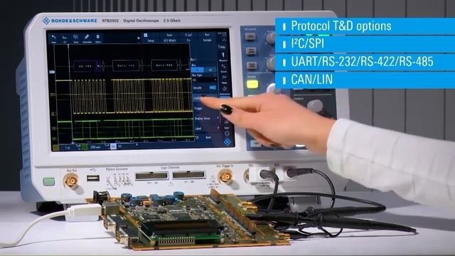 Осциллограф R&S RTB2000: Синхронизация и декодирование протоколов