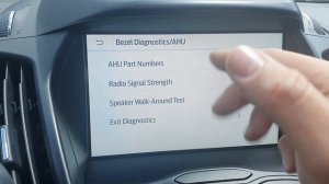 Cómo entrar al "Test Mode" - Menu oculto APIM SYNC 3 - Ford Escape Kuga 2014