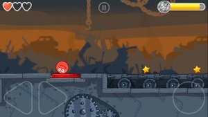 КРАСНЫЙ ШАР против Черного КВАДРАТА #4. Шарик на МРАЧНОЙ ФАБРИКЕ. Мультик про Red Ball 4