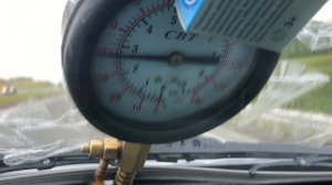 Результаты замера давления в топливной магистрали Prado 120  1GR-FE