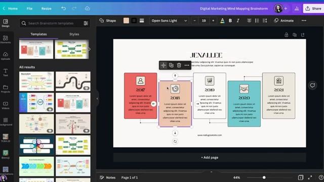 Create a Mind Map in Canva смотреть онлайн