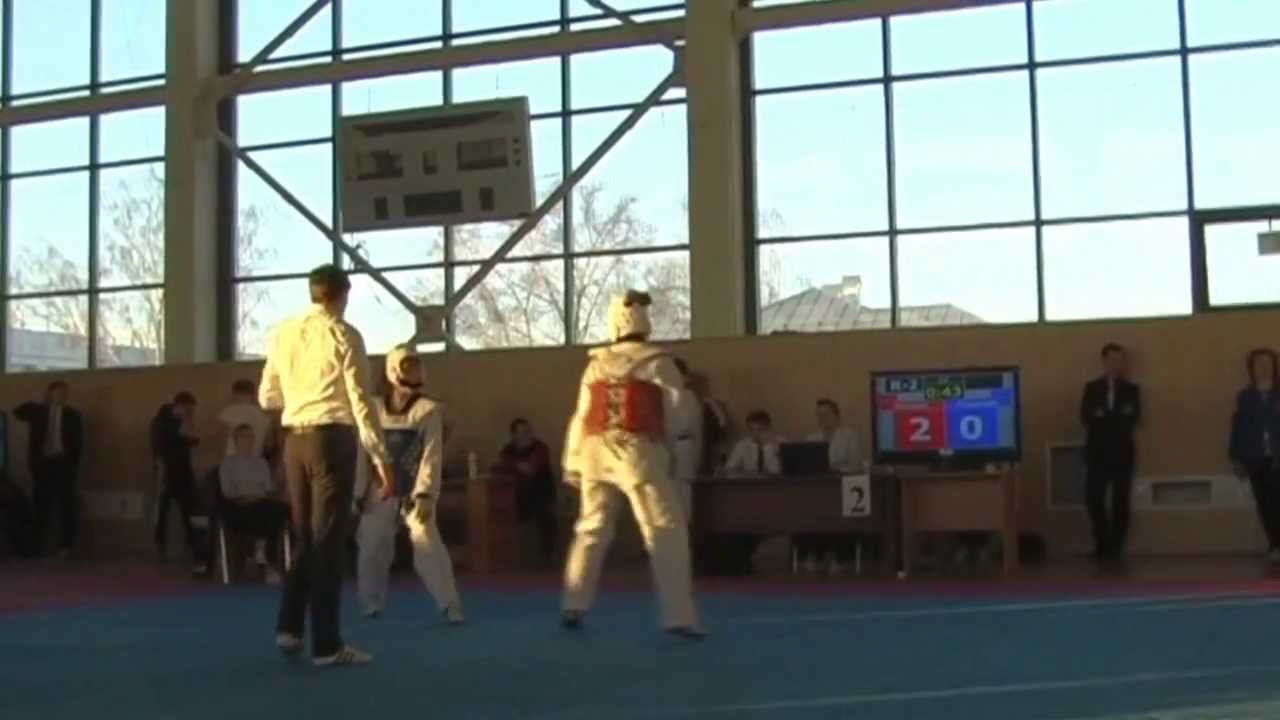 Taekwondo WTF. Турнир клуба Беркут. 24.02.2013 Сидукова-Мотузка