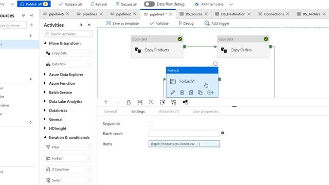 Azure Data Factory - 7 - Use ForEach and Copy Activity to Archive Files into YearMonthDay folders смотреть онлайн