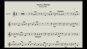 Bad Boys Blue -You're a Woman - Saxophone Alto (Backing Track & Sheet Music) Deep House Modern Sax1