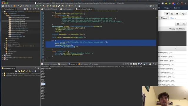 Deleting a DynamoDB Table using Java смотреть онлайн