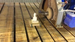 Видео типовой обработки  натурального камня (мрамор)