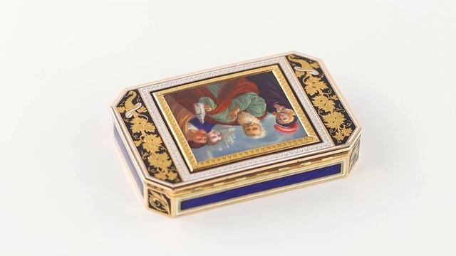 Табакерка из золота и эмали, Ханау, 1810 -1815 г. смотреть онлайн