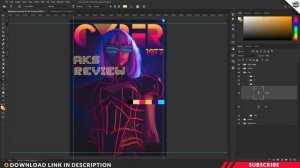 How to Design Futuristic Cyberpunk Magazine Cover in Photoshop | Tutorial | PTE154 | ❤⚡