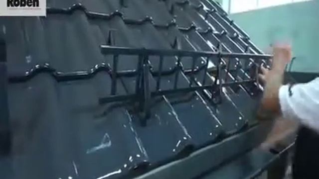 Монтаж керамической черепицы Roben