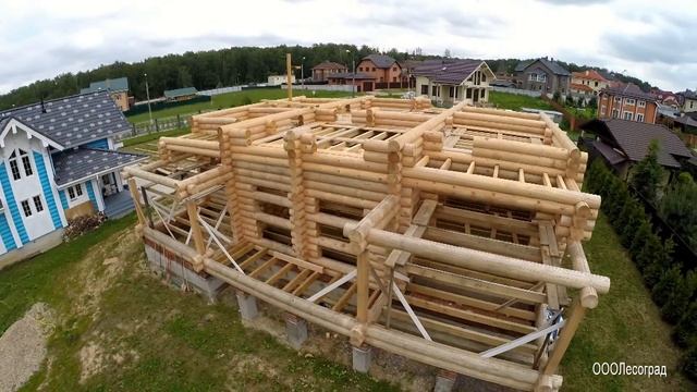 Обалденный дом из оцилиндровки Ф30 см Часть 3 Летим! смотреть онлайн