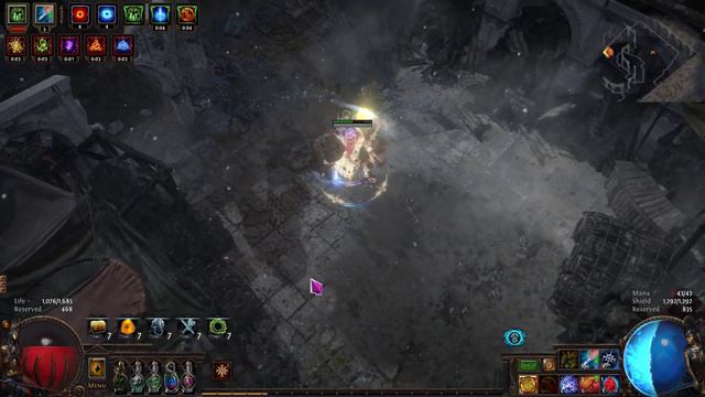 [3.22] Path of Exile - Lv96 Ice Spear Totem Hiero - 80% Delirium T15 Port смотреть онлайн