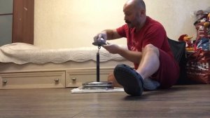 Тренировка щипкового хвата вытягиванием хаба весом 20 кг