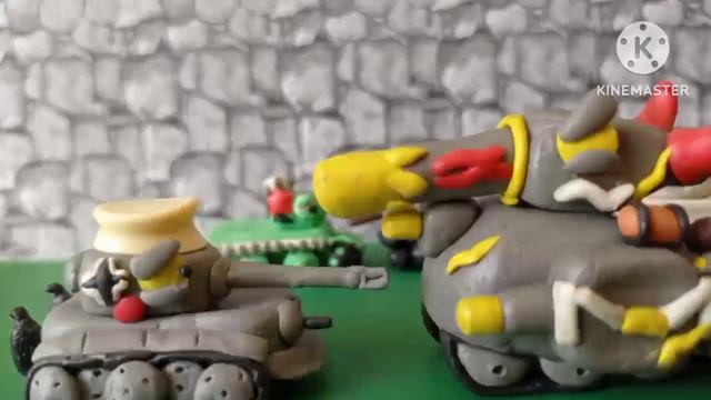 начало создания ягуса - мультики про танки из пластилина.