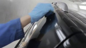 Нанесение Керамического покрытия на чёрный автомобиль.