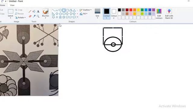 Узоры в Paint. Копирование простых элементов. смотреть онлайн