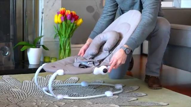 Bababing LoBo2 Baby Bouncer in Grey Twill смотреть онлайн