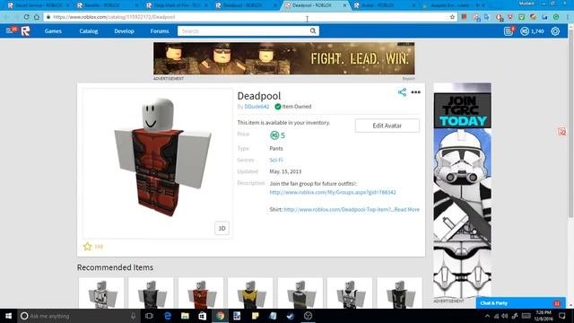 ROBLOX | How to Make Your Player Look Like Deadpool смотреть онлайн