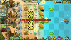 PvZ 2 Big Wave Beach (Пляж большой волны) день 23