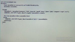 Oracle  || Varrays in PL/SQL by Siva