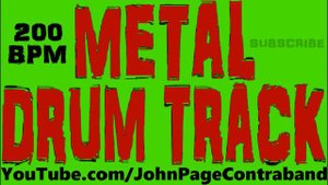 Thrash Metal Drum Track 200 bpm Free Beat Backing