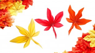 Кленовый лист оригами 🍁 Осенняя поделка из бумаги