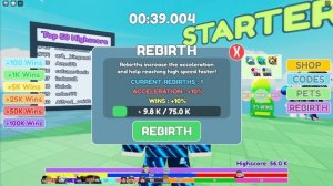 How To REBIRTH In Race Clicker! (How It Works) - Roblox!