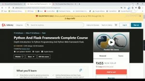 Udemy Free Certificate Courses Python Flask | Excel | React Express Node.JS Project Online Classes