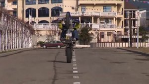 Урок езды на заднем колесе