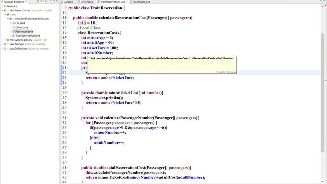 Java Inner classes -2 - Method Local Inner classes Tutorail | Java9s.com смотреть онлайн