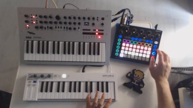 Synth wave jam test (Korg Minilogue + Novation Circuit) смотреть онлайн