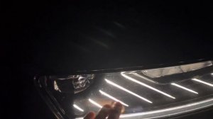 шкода карок, как светят диодные фары в тумане.