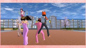 There's a multiplayer update in SAKURA School Simulator.