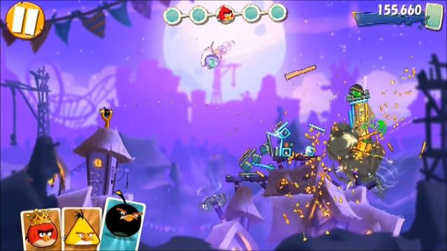 Angry Birds 2　Level 95　2-STAR　No Boosters　×1.5 【アングリーバード2攻略・2つ星クリア動画】 смотреть онлайн