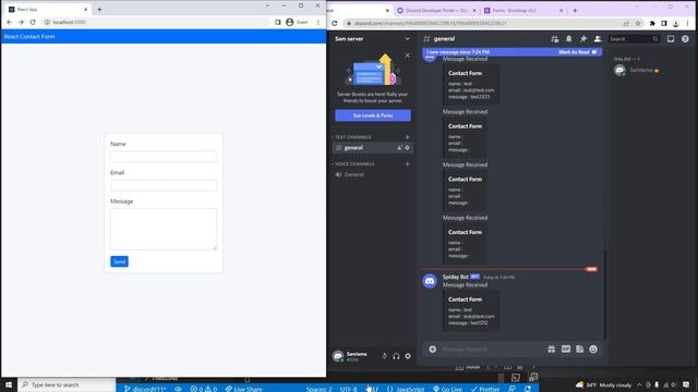 React Form Validation on Discord Webhook Part 2