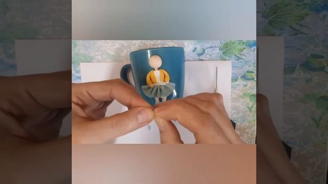 Декор кружки полимерной глиной. Мастер класс смотреть онлайн