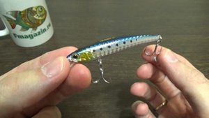 Видеообзор воблера Yo-Zuri Pins Minnow F1165 по заказу Fmagazin