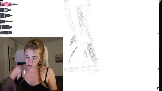 Учимся рисовать стопу или ступню! Рисунок, фигура. Вспоминаем школу. смотреть онлайн