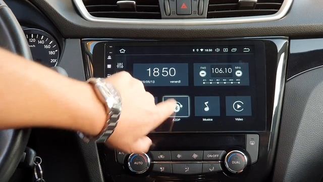 Nissan Qashqai car tablet Android 9 смотреть онлайн
