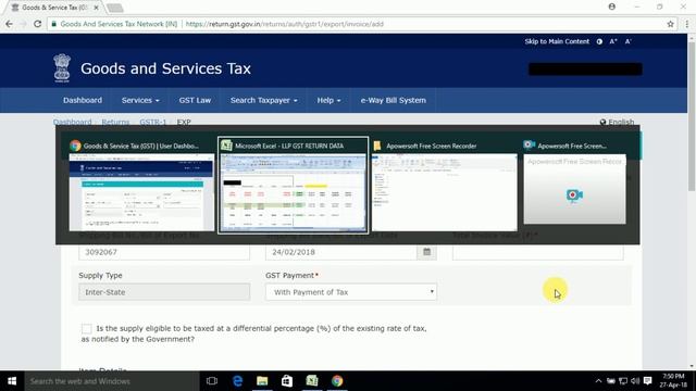 How to File GSTR 1 for Exports # Exports के लिए GSTR-1 कैसे फाइल करें смотреть онлайн