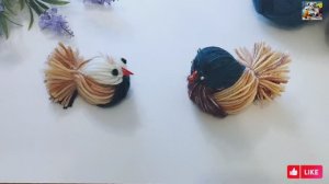 Птички из пряжи своими руками из остатков пряжи