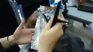 Техника выполнения Мелирования с окрашиванием отросших корней  Мастер класс