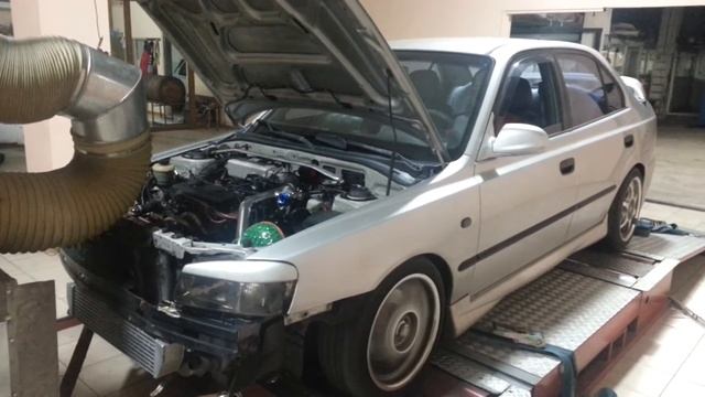 Hyundai Accent Turbo dyno greece смотреть онлайн