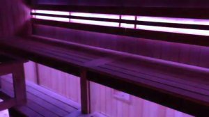 Освещение светодиодной лентой RGB в бане и сауне