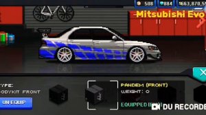 Pixel Car Racer MITSUBISHI EVO | 2 fast 2 furious | Build