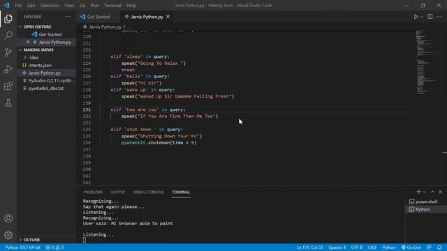 Jarvis Amazing Project Demo and Source Code || Made With Python || Code With ADS