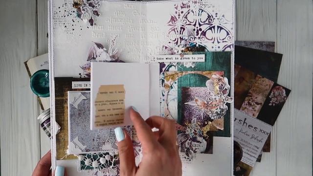 Mixed media mystical album. Overview | Scrapbooking смотреть онлайн