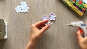 Украшаем ободок (обруч) для волос цветами из фоамирана. Мастер-класс простые цветы из фоамирана